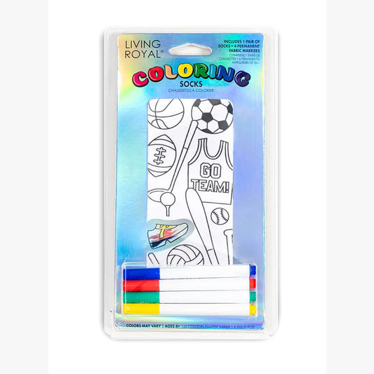 Sports Fan Coloring Socks