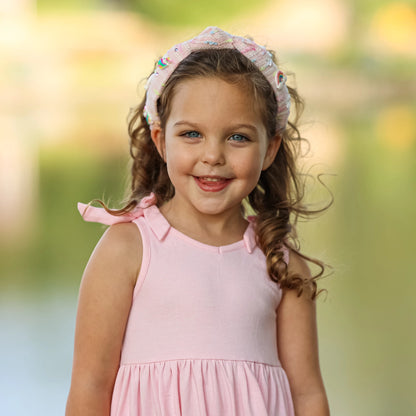 Unicorn Tweed Knot Charms Headband