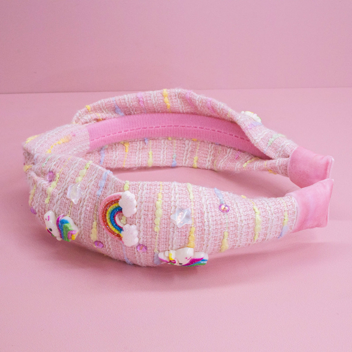 Unicorn Rainbow Knotted Headband