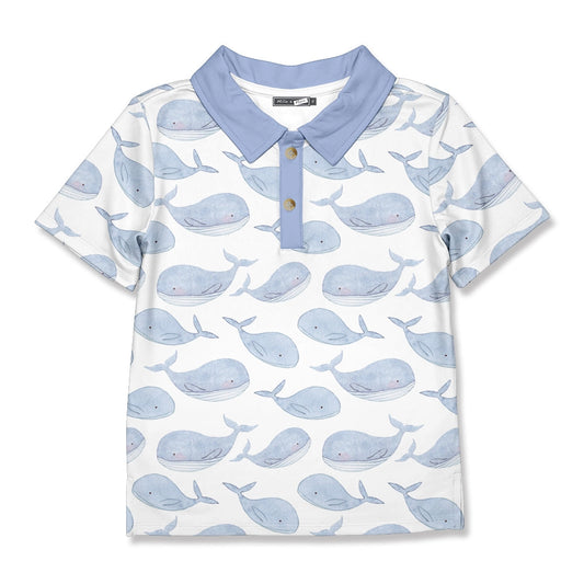 Periwinkle Whale Polo