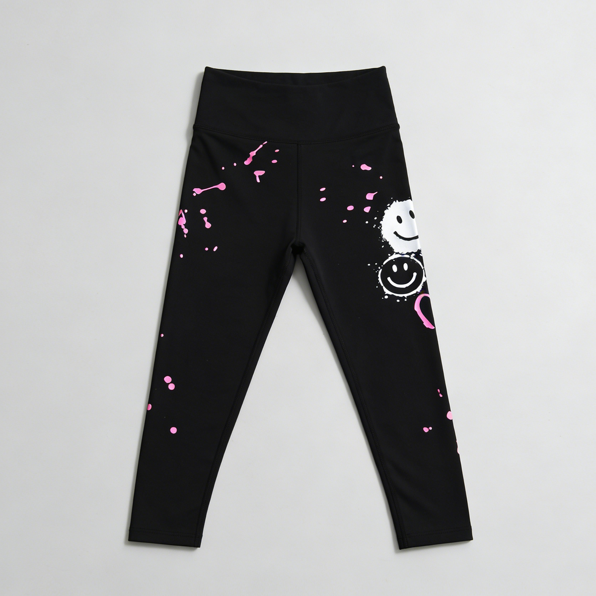 Gray Smiley Sweatshirt + Legging Set