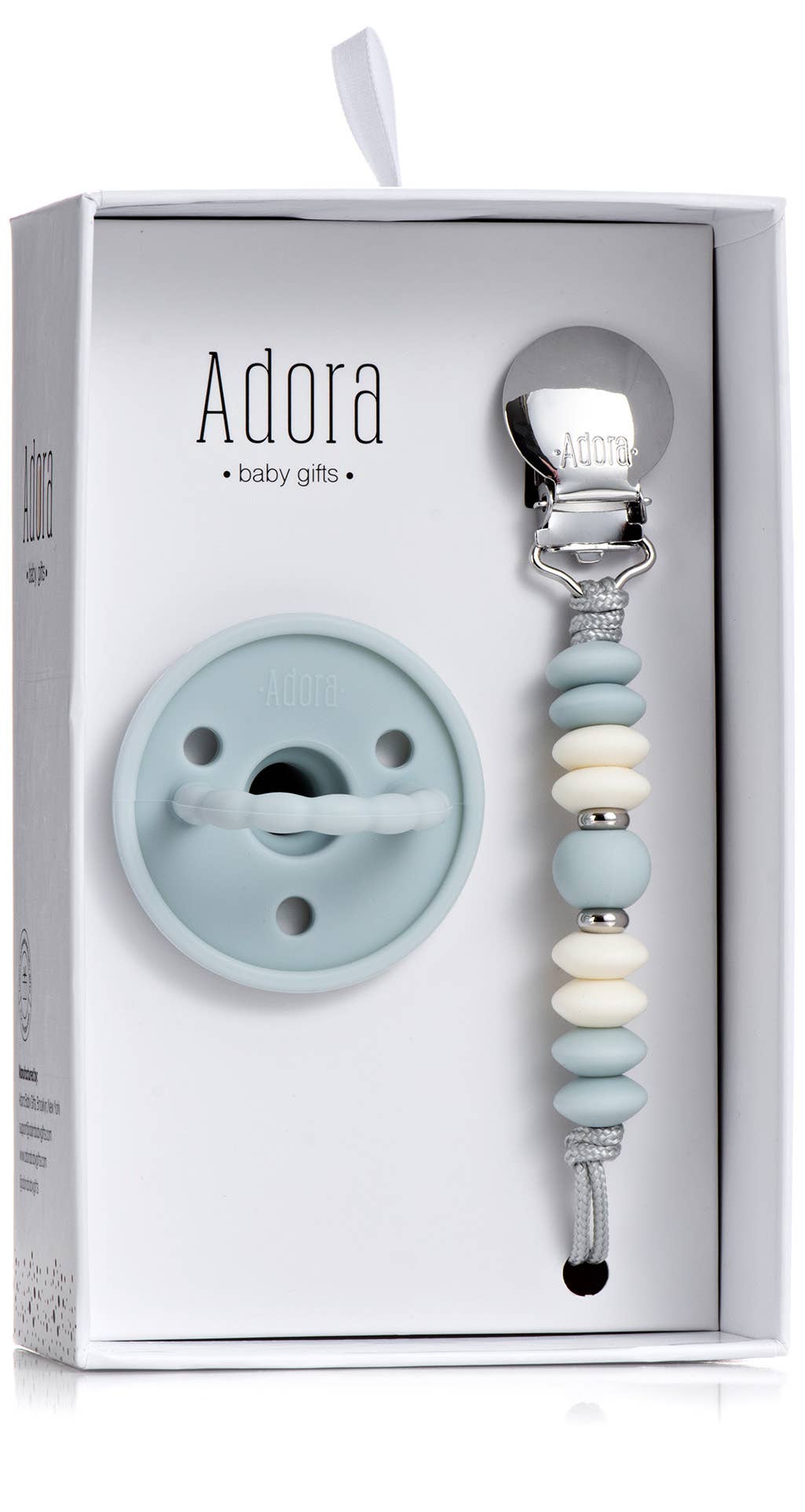 Classic Sky Pacifier Clip Set