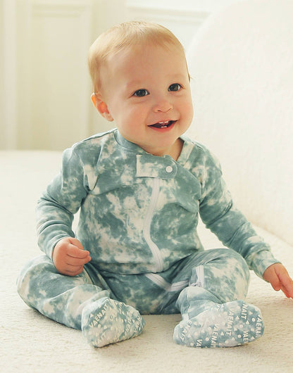 Prism Sky Cotton Zipper Footie