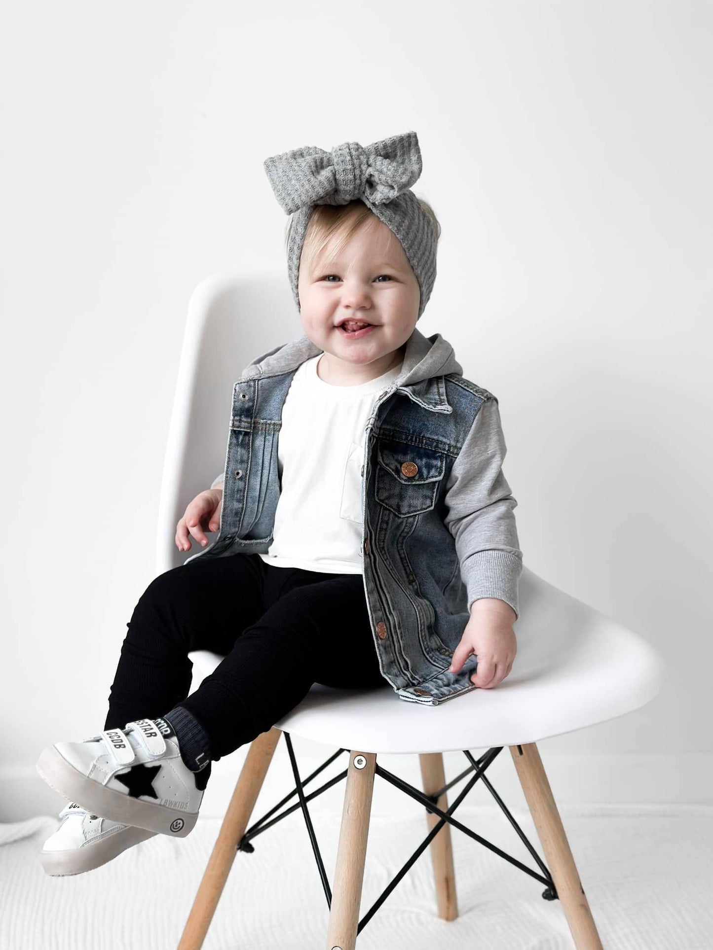 Grey Hooded Denim Jacket