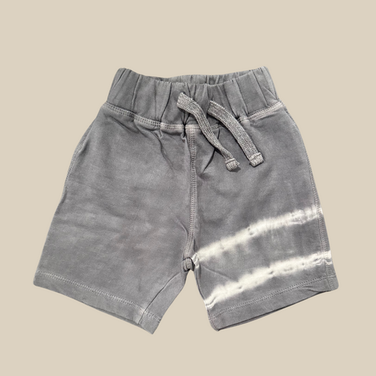 Coal Stripe Tie Dye French Terry Shorts