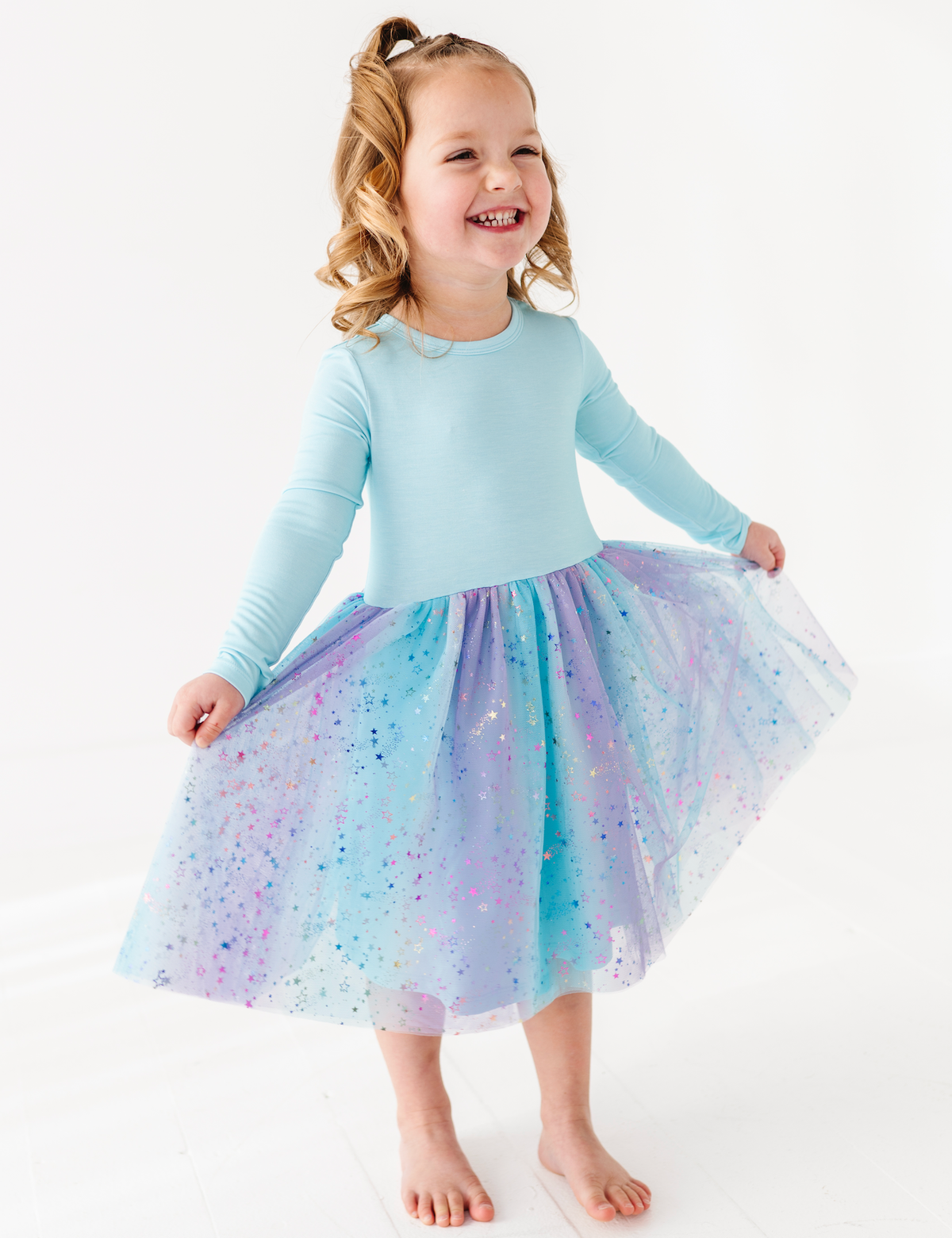 Blue Magic Bamboo + Tulle Tutu Dress