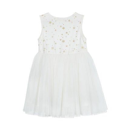 Gold Star Tulle Dress