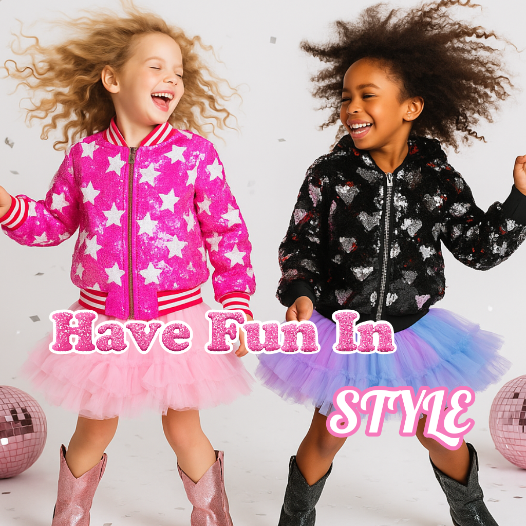 Sequin Heart Bomber Hoodie