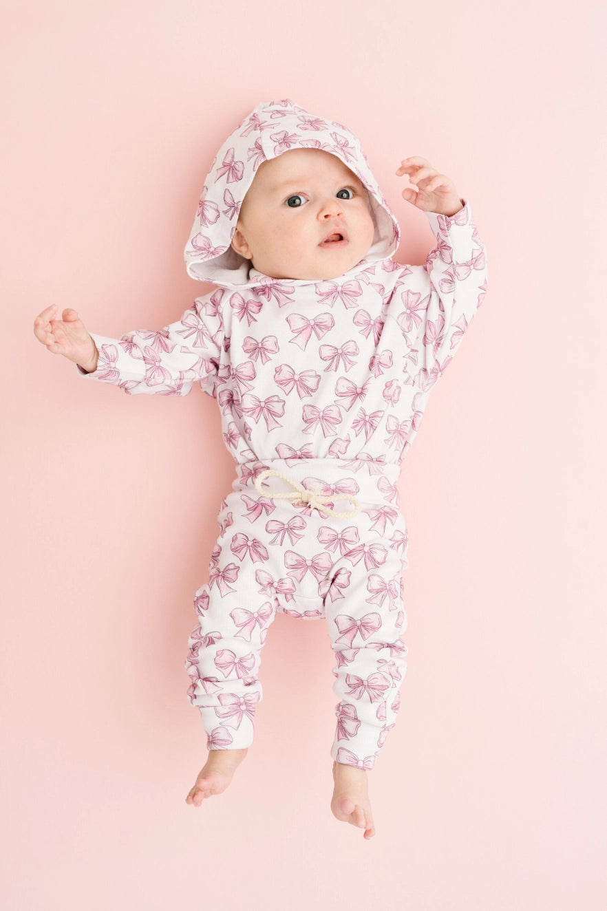 Pretty in Pink Hoodie Romper Set