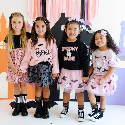 Boo Bows Halloween Clip Set