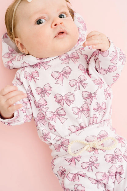 Pretty in Pink Hoodie Romper Set