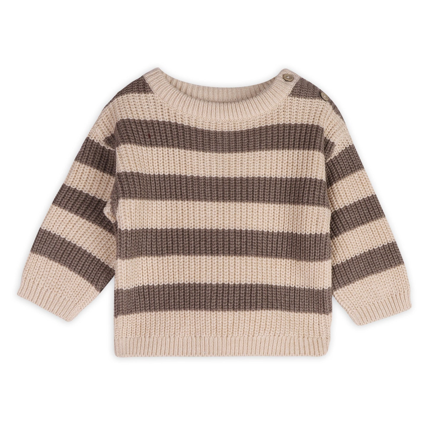 Stripe Chunky Sweater Knit Pullover