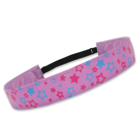 Adjustable No Slip Metallic Stars Headband
