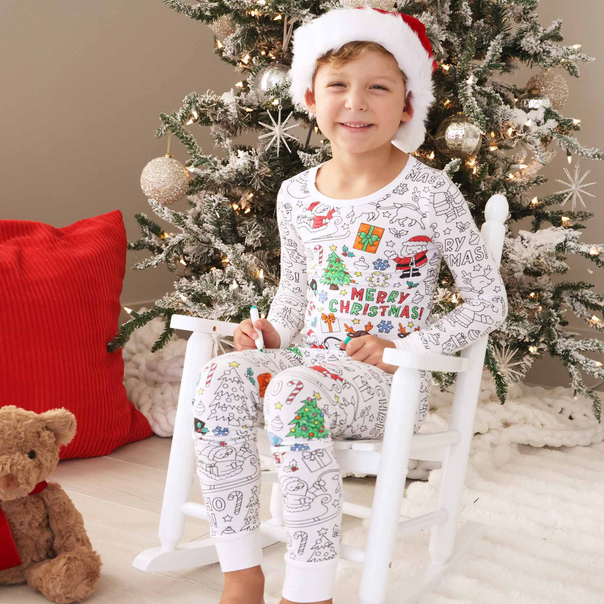 Christmas Colorable Pajama Set