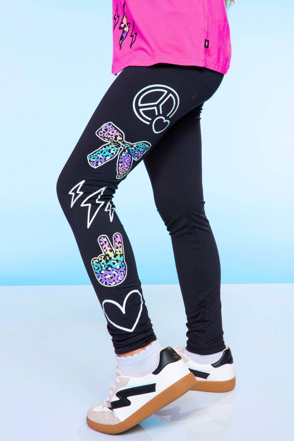 Black Peace Elements Simply Soft Luxe Mid-Rise Long Legging