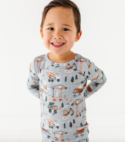 Woodland Construction Bamboo Pajama Set