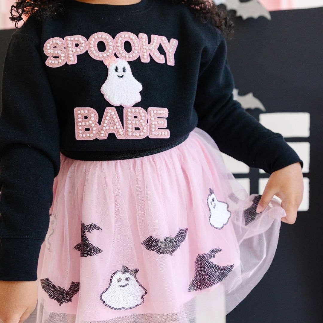 Spooky Babe Sequin Tutu Skirt
