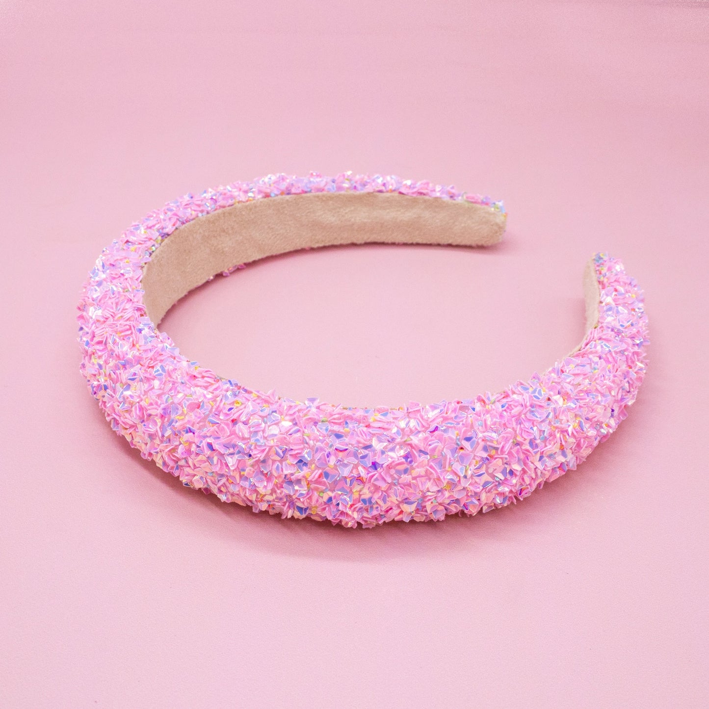 Chunky Sequin Pink Headband