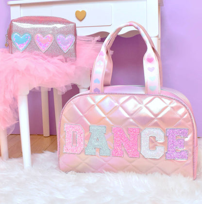 Dance Metallic Quilted Duffle Bag