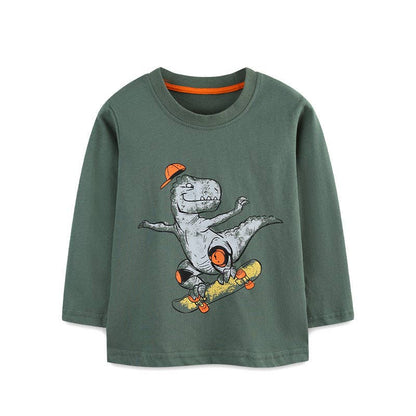 Dino Skater Printed L/S Shirt