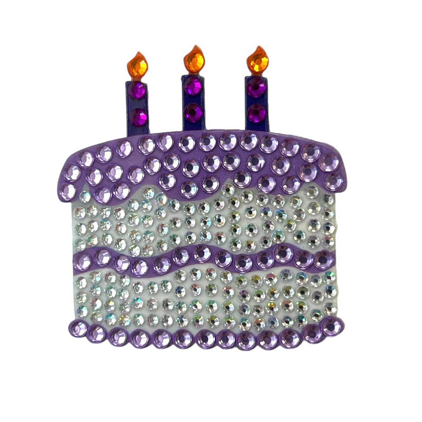Purple Birthday Cake Sticker
