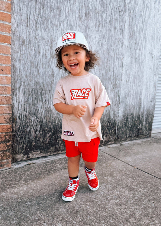 Everyday Red Cargo Shorts (Infant)
