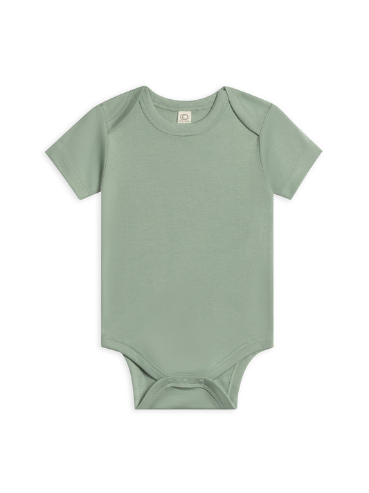 Short Sleeve Classic Bodysuit in Jade