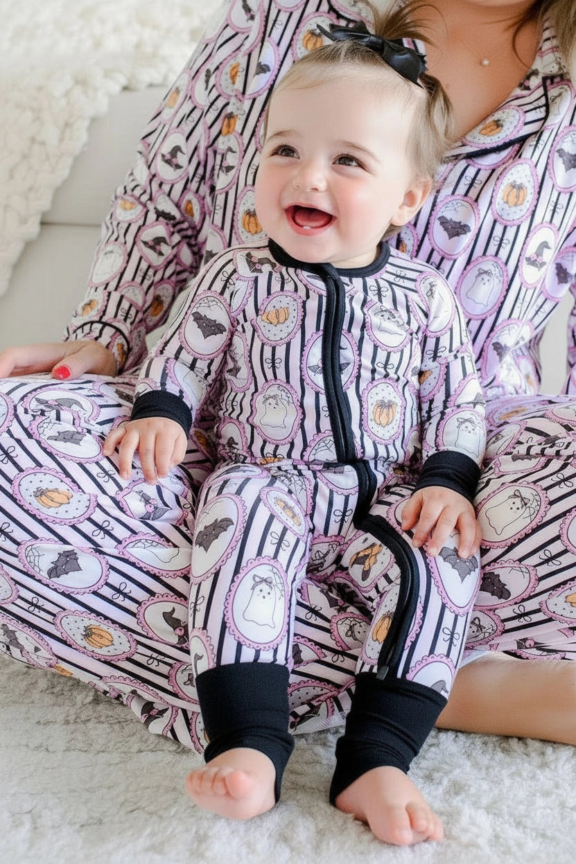 Galloween Glow Convertible Bamboo Zip Romper