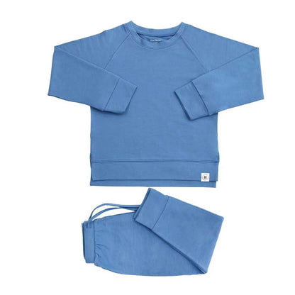 Sailor Blue French Terry Bamboo Jogger Set