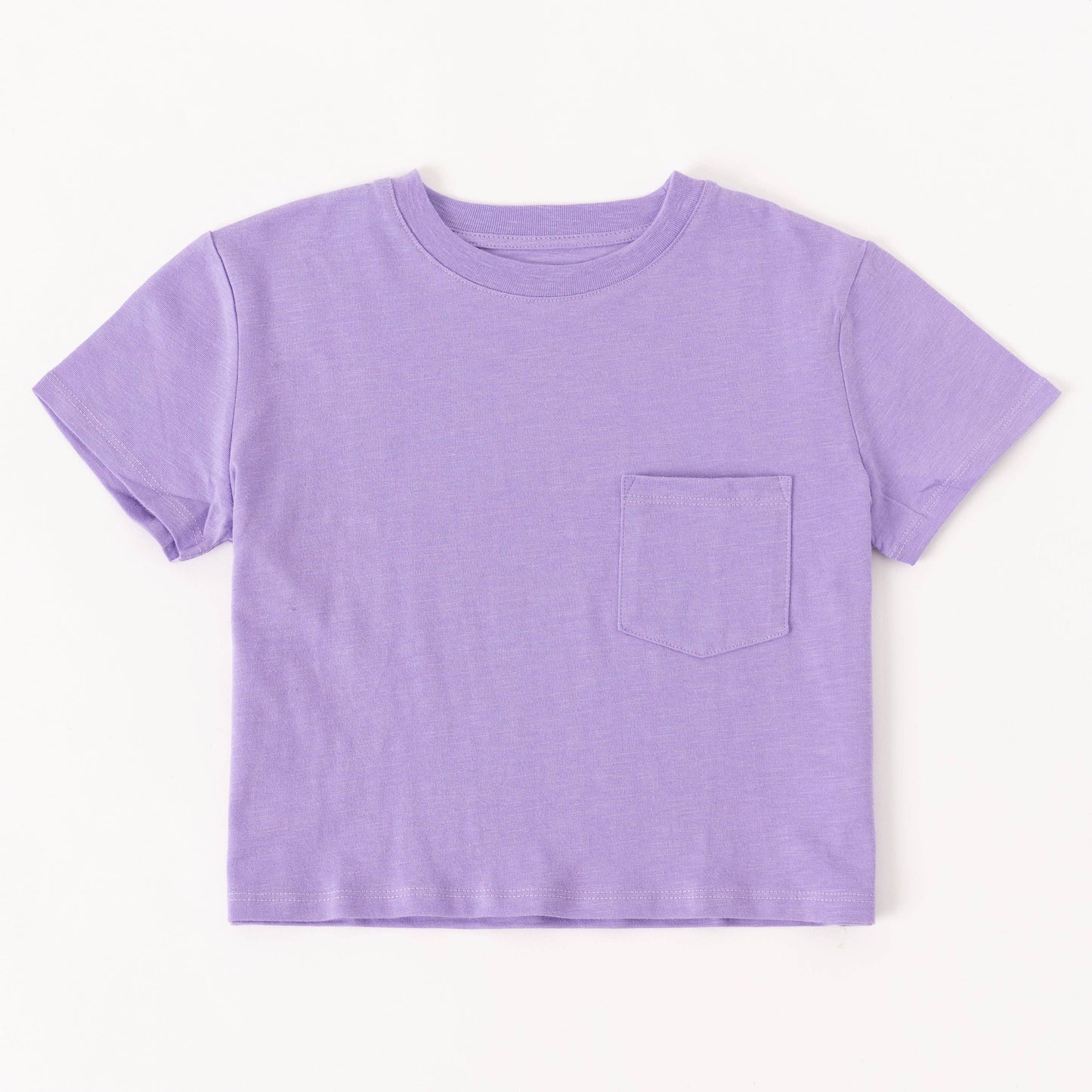 Lavender Slub Pocket Tee