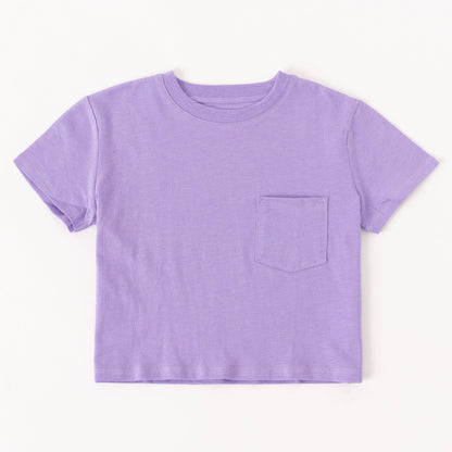 Lavender Slub Pocket Tee