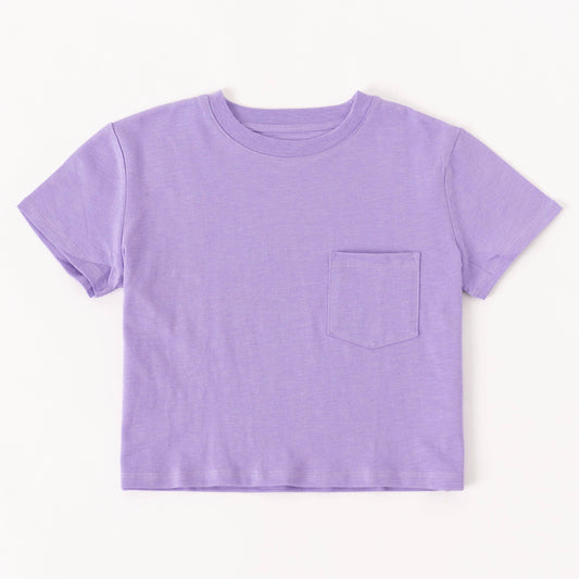 Lavender Slub Pocket Tee