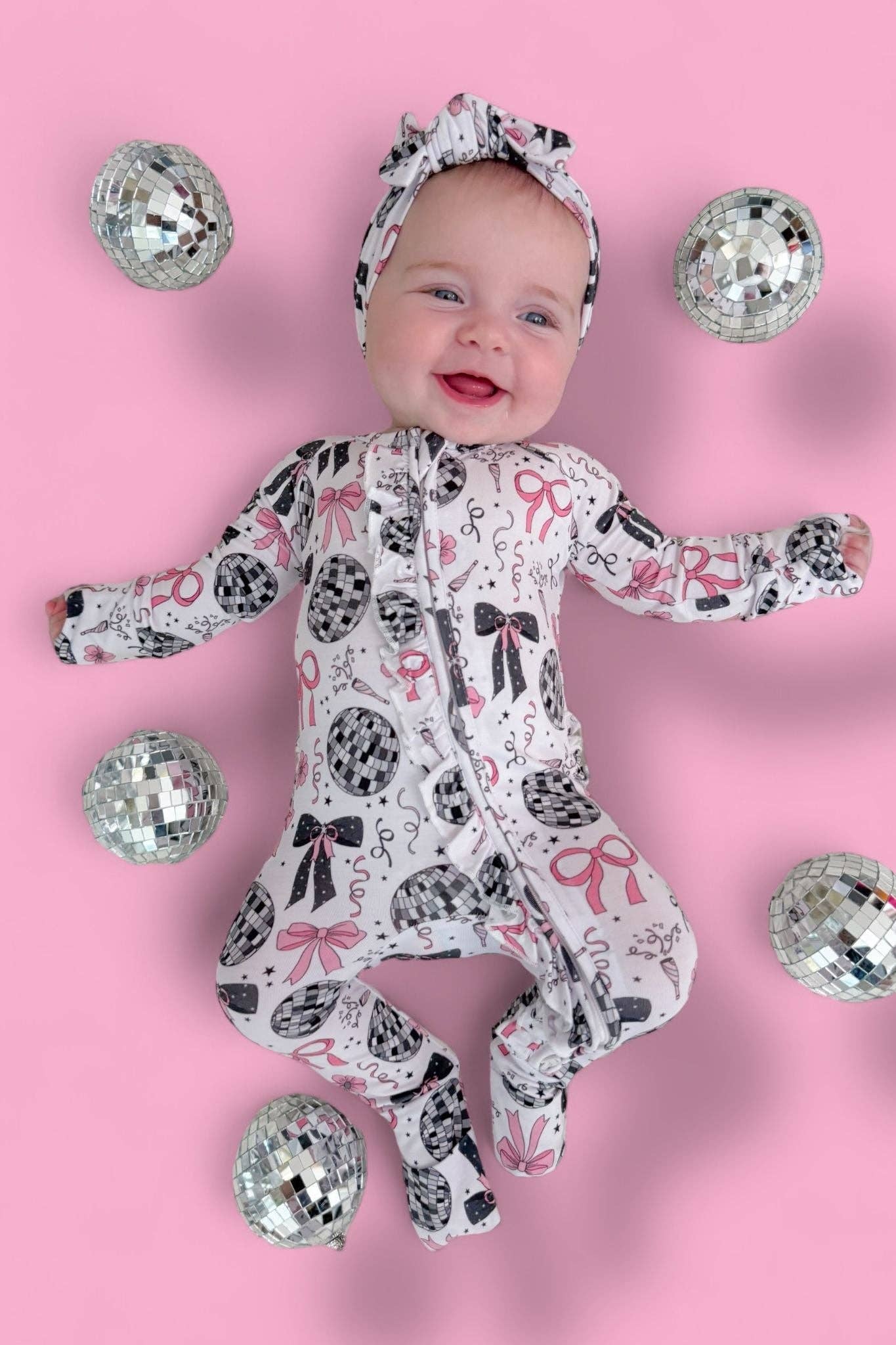 Midnight Disco Darling Dream Ruffle Romper