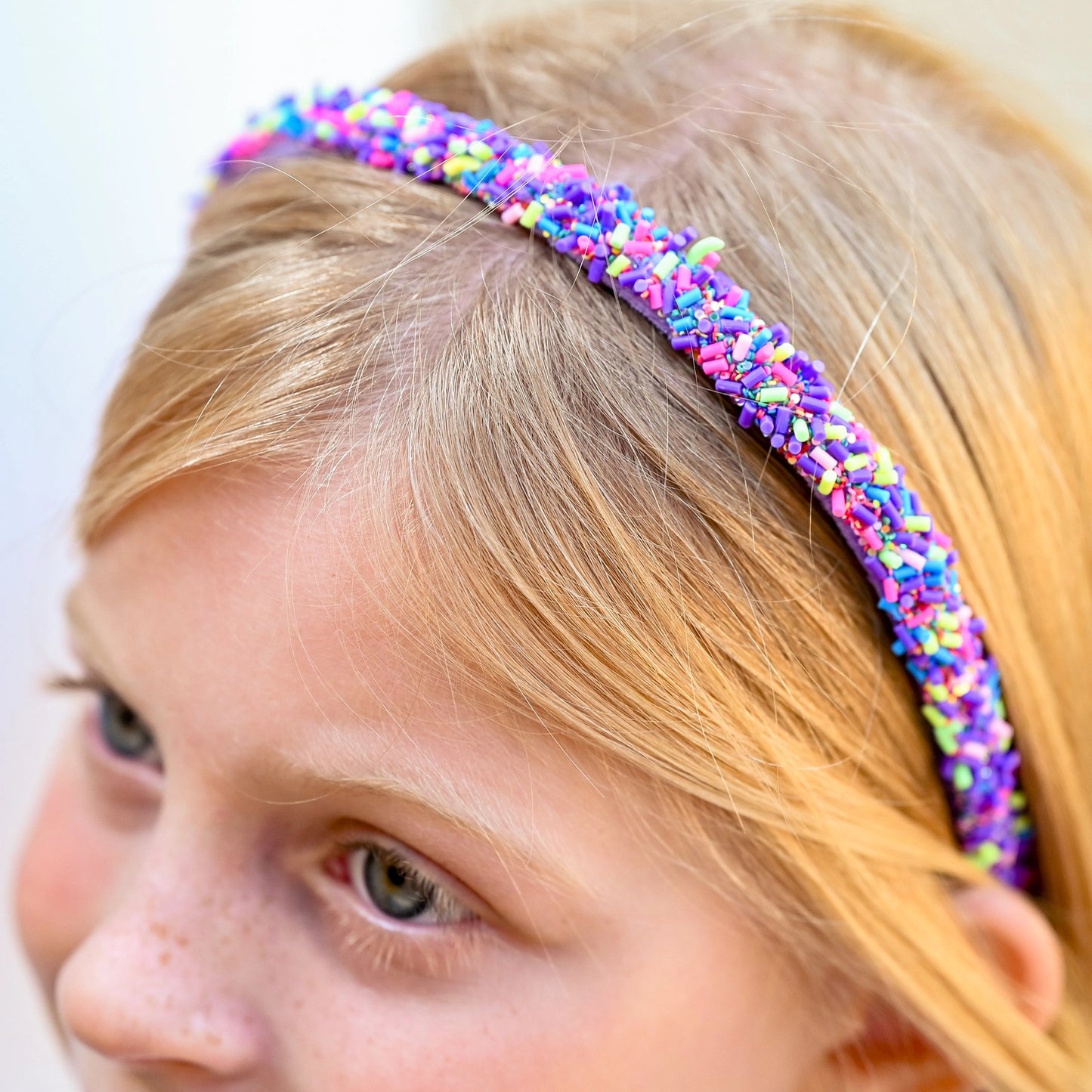 Purple Sprinkles Thin Headband