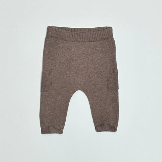 Cafe Latte Side Pocket Sweater Knit Pants