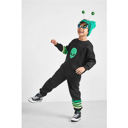 Green Striped Joggers