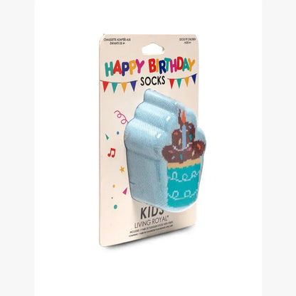3D Birthday Cupcake Crew Socks