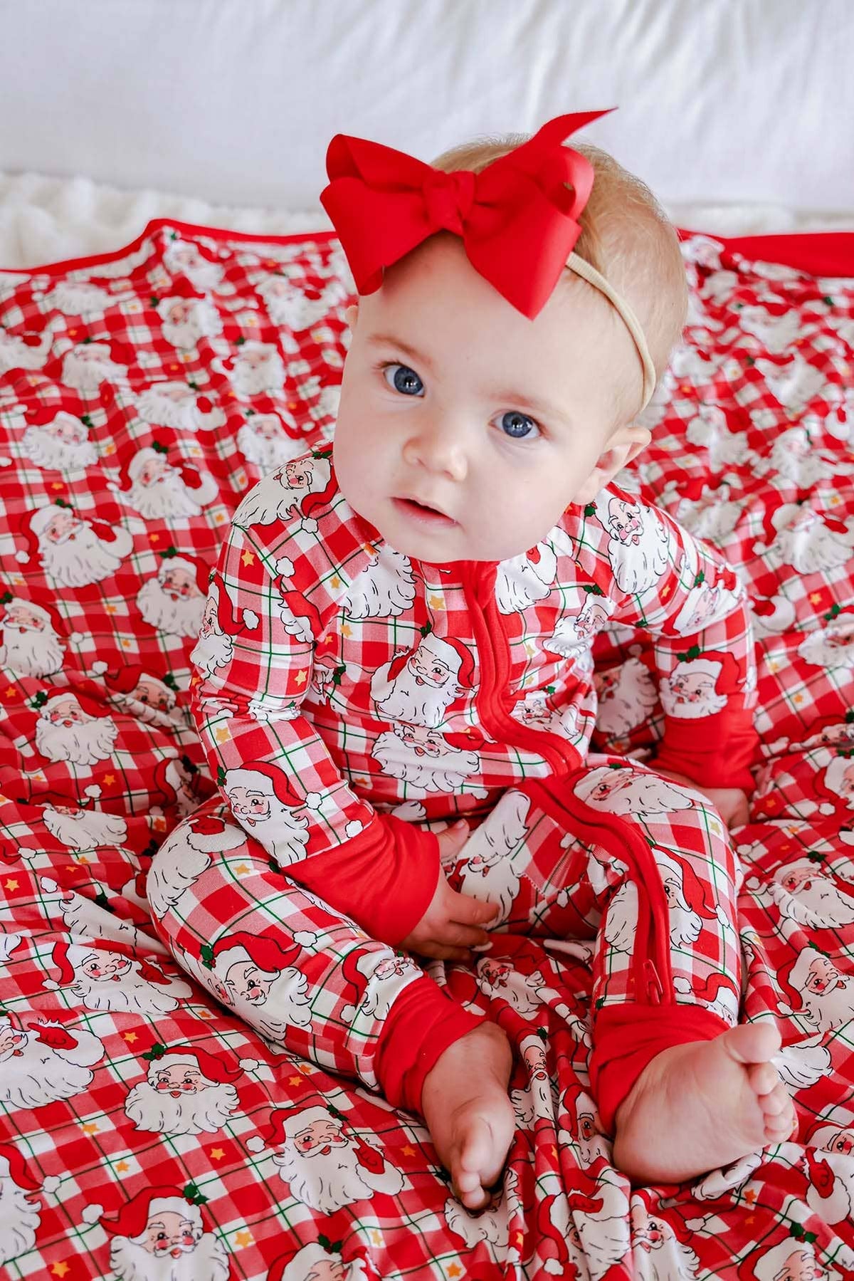 Cozy Claus Bamboo Convertible Zipper Romper