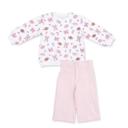 Bows Football Sweatshirt + Pant Set