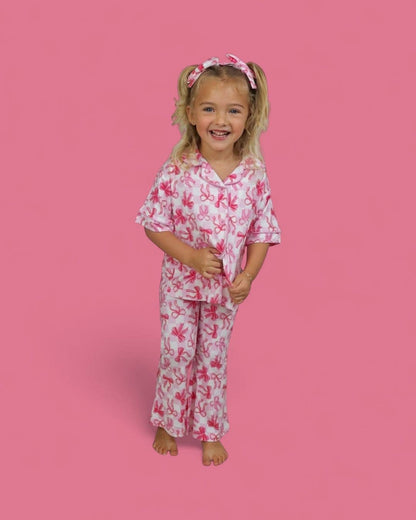 Bow Checkered Charm Dream Flare Set