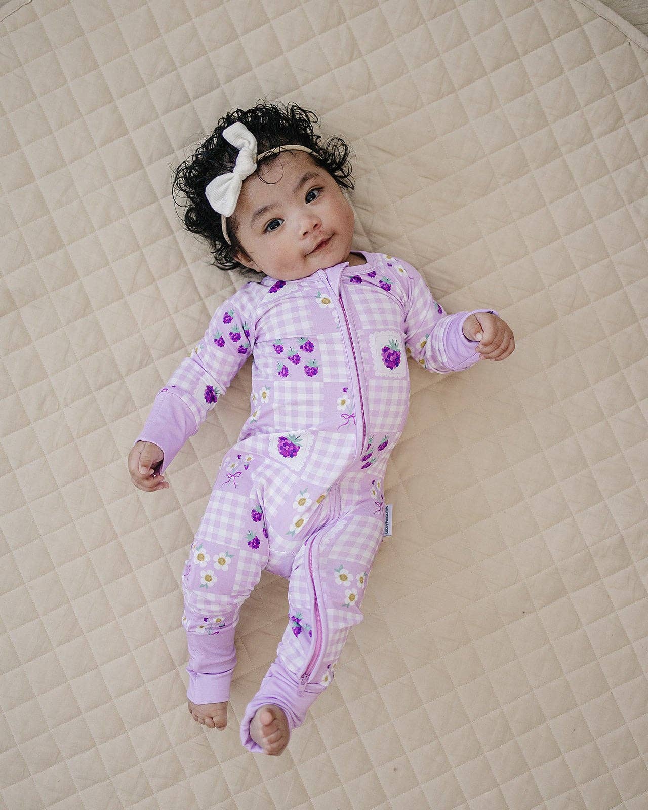 Raspberry Bamboo Zip Romper