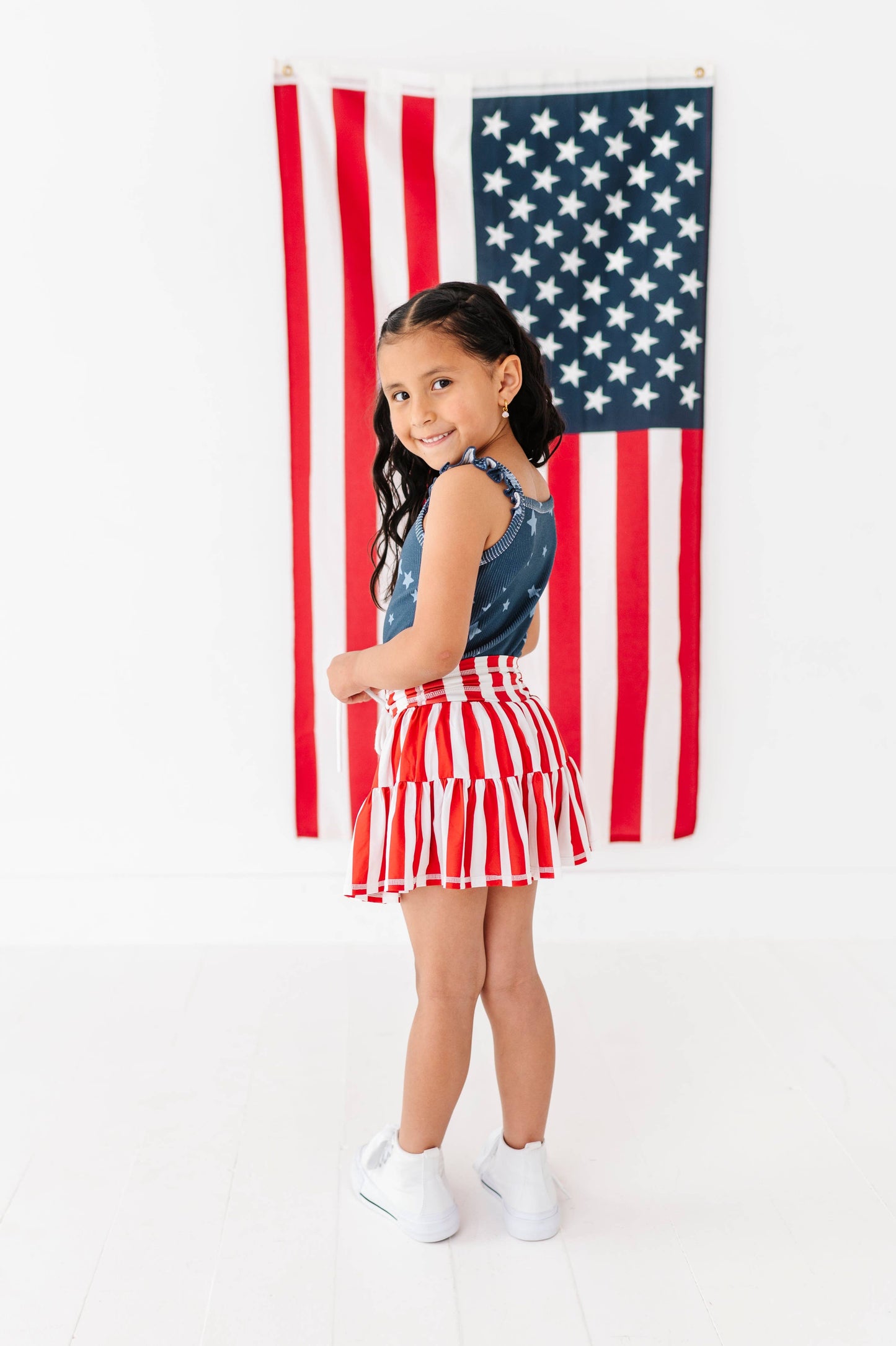 Red Stripe Skort