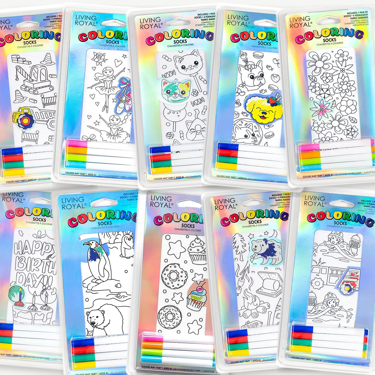 Gingerbread House Coloring Socks