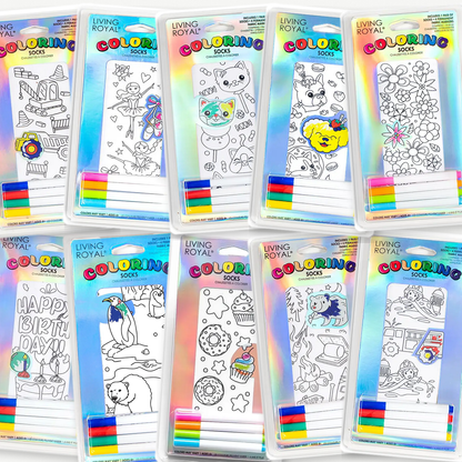 Gingerbread House Coloring Socks
