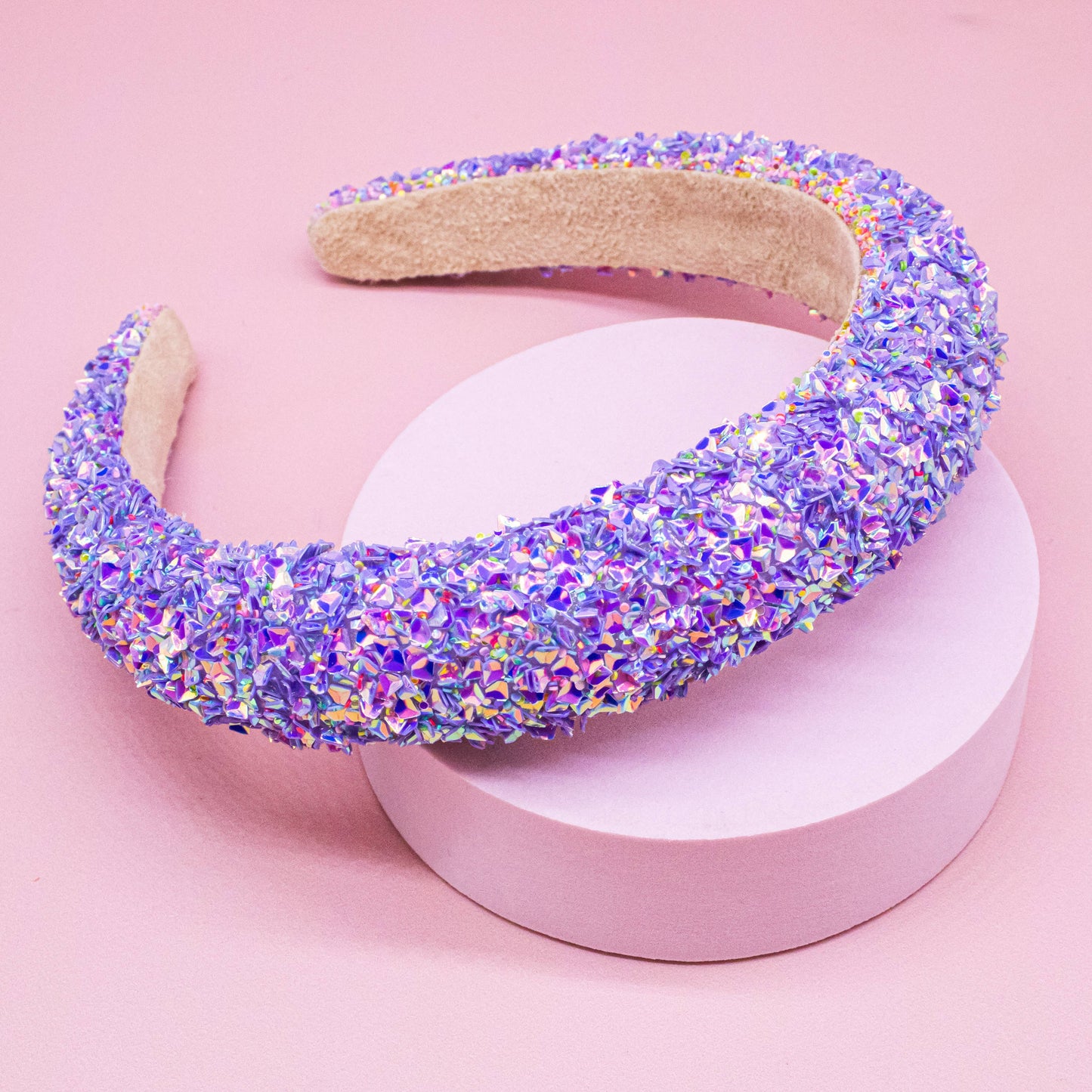 Chunky Sequin Purple Headband