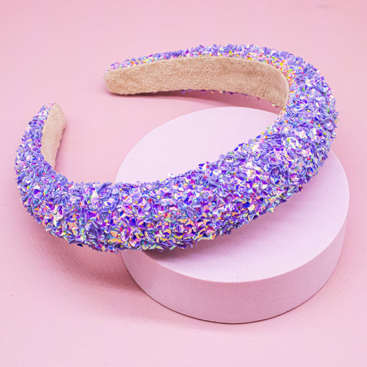 Chunky Sequin Purple Headand