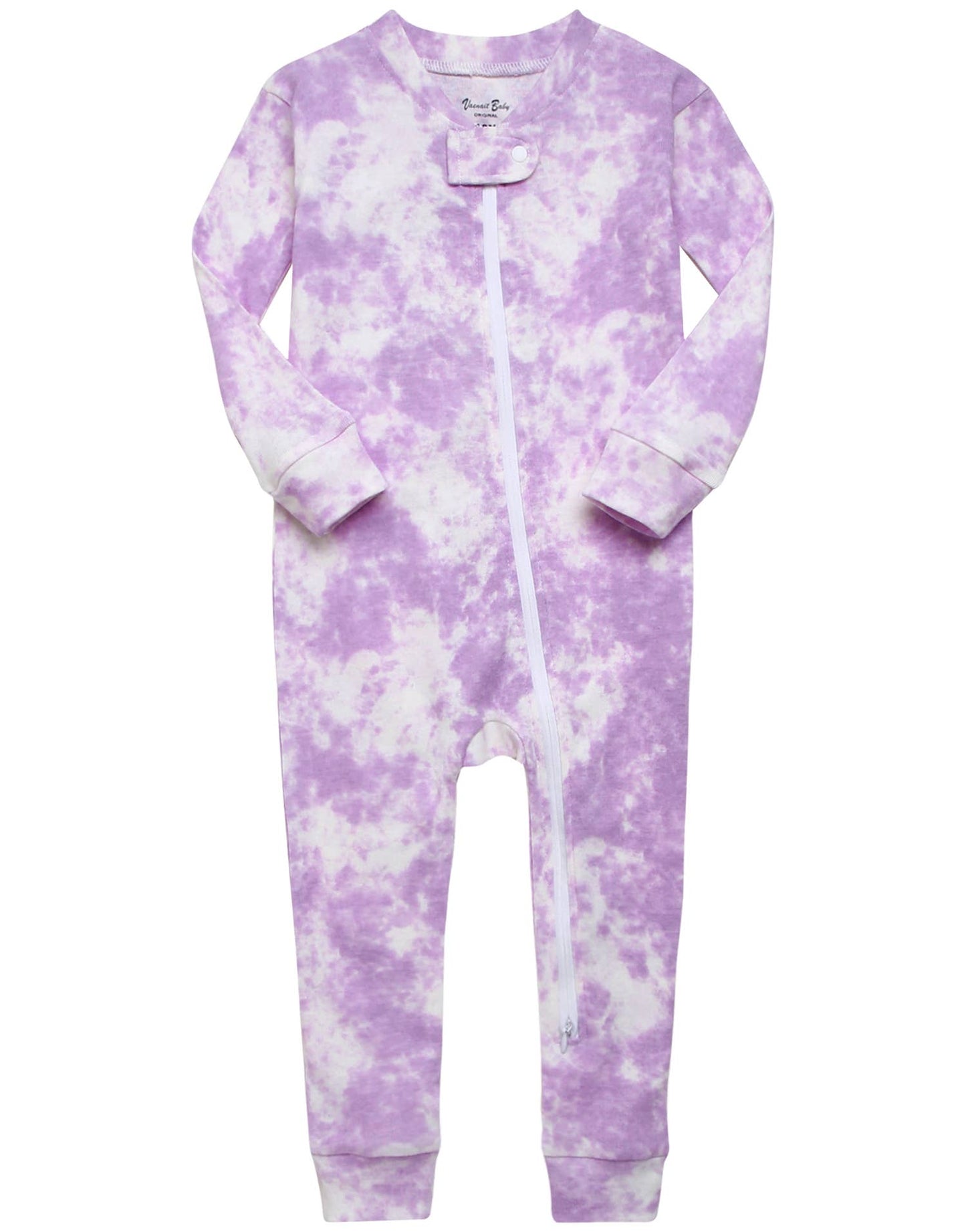 Prism Purple Cotton Zipper Footie