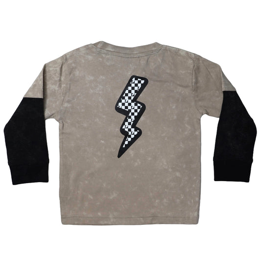 Checker Bolt 2Fer Enzyme L/S Tee