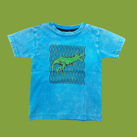 Optic Dino Blue Enzyme Tee