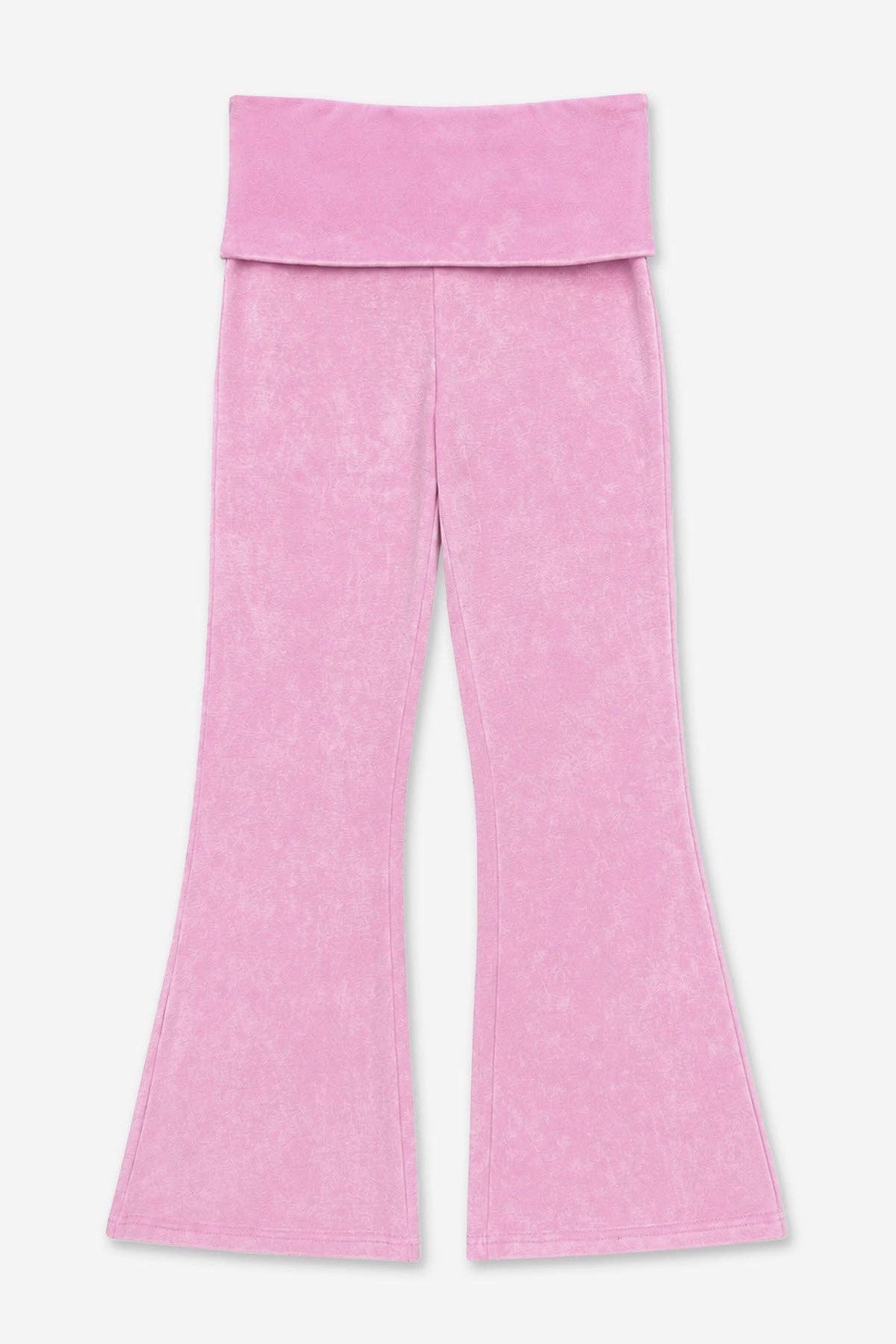 Purple Vintage Washed Foldover Flare